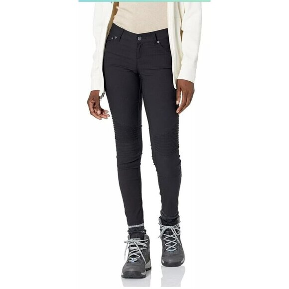 Prana Denim - prAna Brenna Gray Moto Skinny Jeans Pants Trousers Low Rise Stretch EUC Womens 0